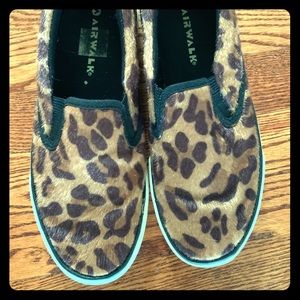 Airwalk leopard print slip on sneakers